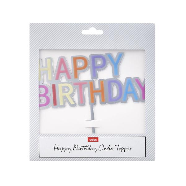 Happy Birthday Cake Topper