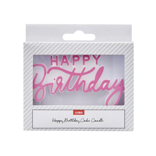 Happy Birthday Cake Candle