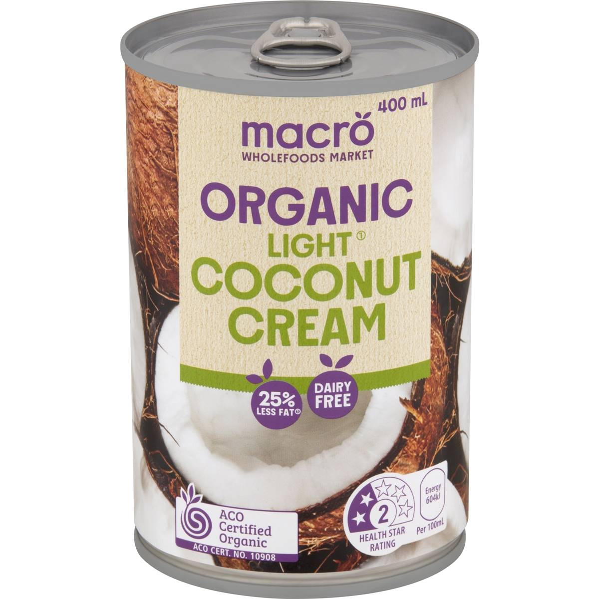 Macro Organic Light Coconut Cream 400ml