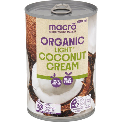 Macro Organic Light Coconut Cream 400ml