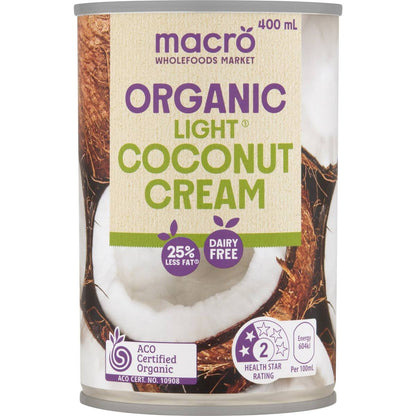Macro Organic Light Coconut Cream 400ml