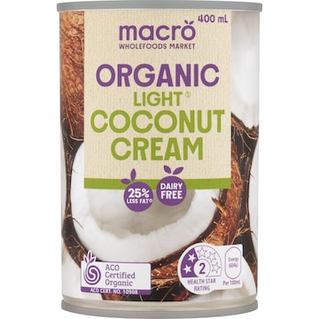 Macro Organic Light Coconut Cream 400mL