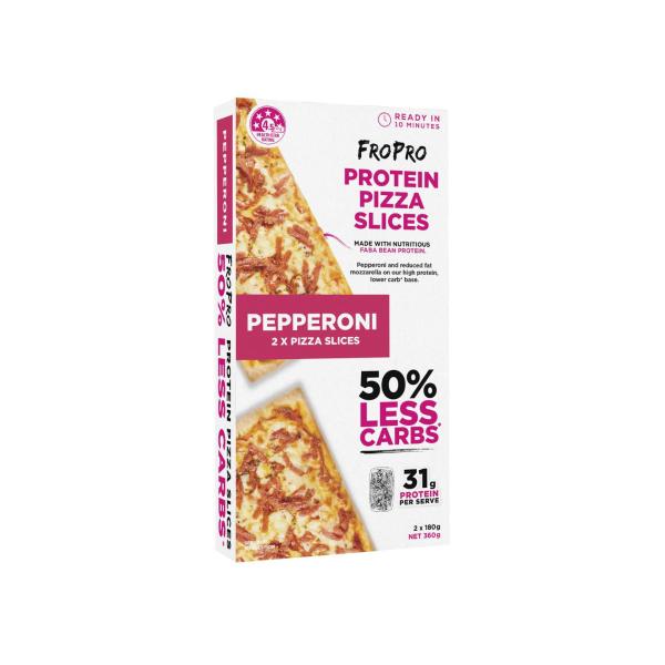 FROPRO PROTEIN SLICES PEPPERONI PIZZA 2PK 360G
