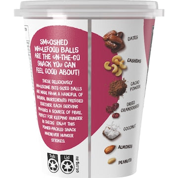 Tasti Smooshed Wholefood Balls Berry Cashew & Cacao 207g