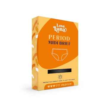 Love Luna Midi Period Brief Size 12-14 each