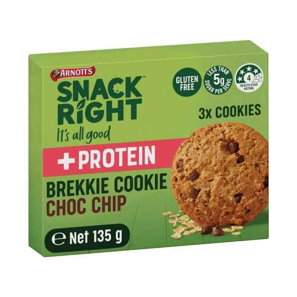 Snackright Brekkie Cookies Choc Chip