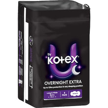 U by Kotex Overnight Extra Pads With Wings 8 pack