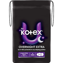 U by Kotex Overnight Extra Pads With Wings 8 pack