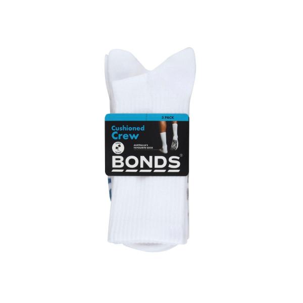 BONDS MENS LOGO CREW 3PK 6+