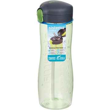 Sistema Hydration Tritan Quick Flip Drink Water Bottle Assorted 800mL