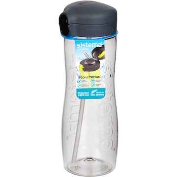 Sistema Hydration Tritan Quick Flip Drink Water Bottle Assorted 800mL