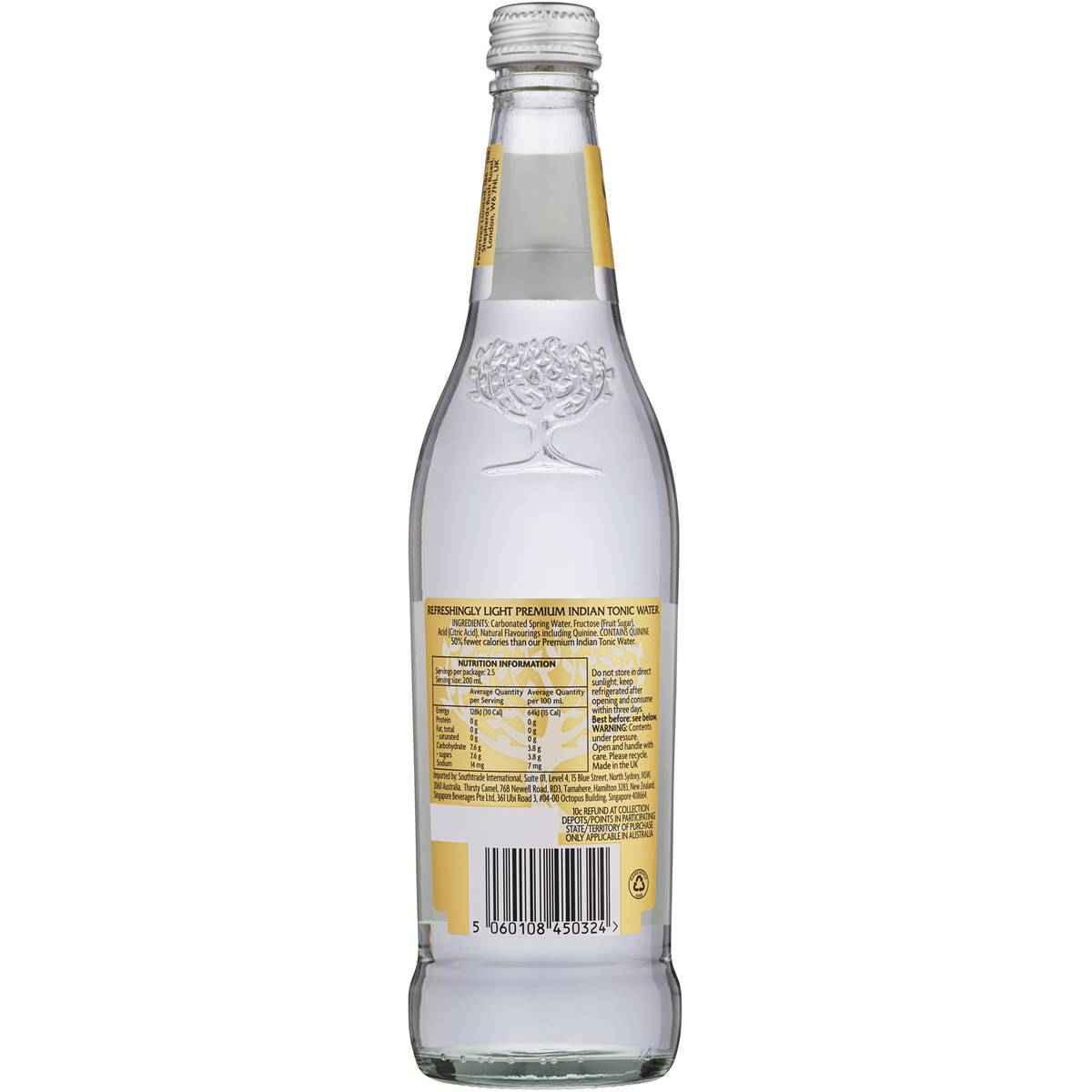 Fever-Tree Refreshingly Light Tonic Water 500mL
