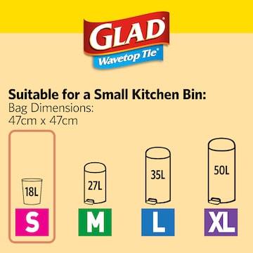 Glad Small Kitchen Tidy Bags 50 pack
