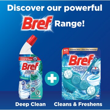 Bref Turquoise Active Ocean Toilet Cleaner Block 50g