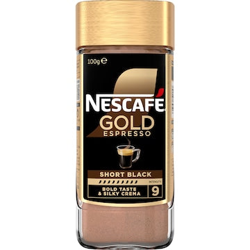 Nescafe Gold Short Black Soluble Instant Coffee 100g