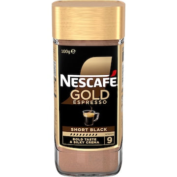 Nescafe Gold Short Black Soluble Instant Coffee 100g