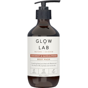 Glow Lab Coconut & Sandalwood Body Wash 400mL