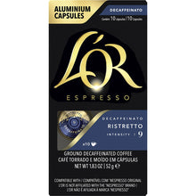 L'OR Espresso Decaf Ristretto Intensity 9 Coffee Pods 10 pack