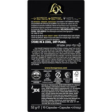 L'OR Decaf Ristretto Coffee Pods Nespresso Compatible 10 pack