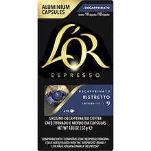 L'Or Espresso Decaf Ristretto Intensity 9 Coffee Pods 10 pack