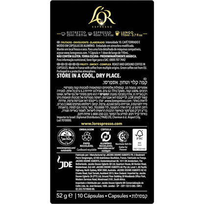 L'OR Espresso Lungo Estremo Intensity 10 Coffee Pods 10 pack