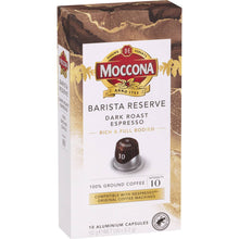 Moccona Barista Reserve Coffee Pods Dark Roast Espresso 10 pack