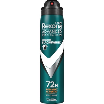 Rexona Men Advanced 72hr Deodorant Aerosol Invisible Dry 220mL