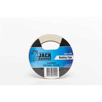 Jack Hammer Masking Tape 24mm x 50m Each