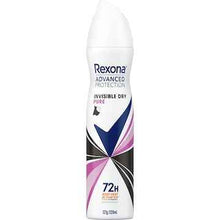 Rexona Women Advanced 72hr Deodorant Aerosol Invisible Pure 220mL