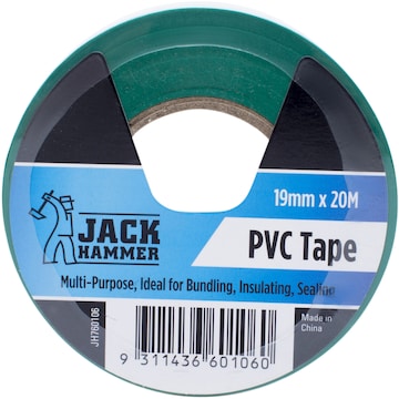 Jack Hammer Pvc Tape 19Mm X 20M each