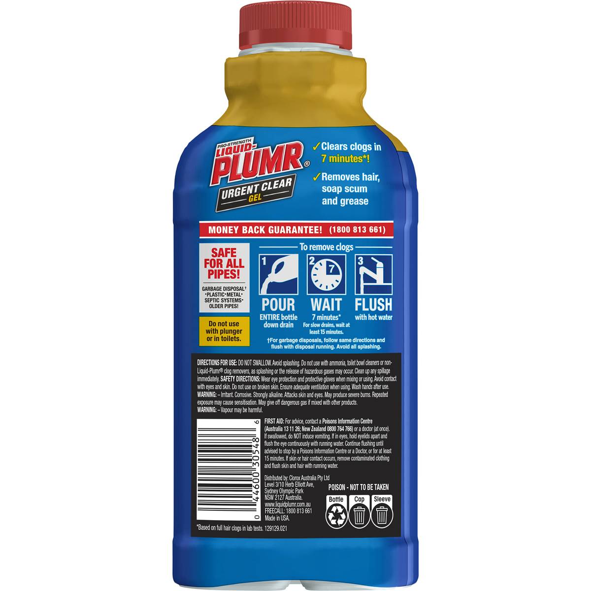 Liquid-Plumr Urgent Clear Gel 502ml
