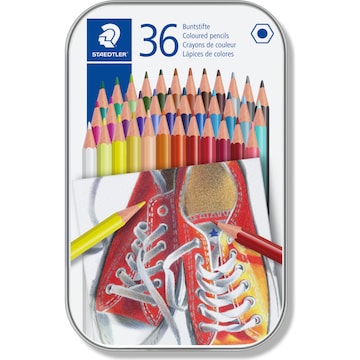 Staedtler Coloured Pencils Tin 36 pack