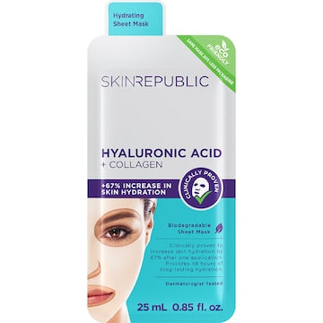 Skin Republic Hyaluronic Acid & Collagen Face Mask each