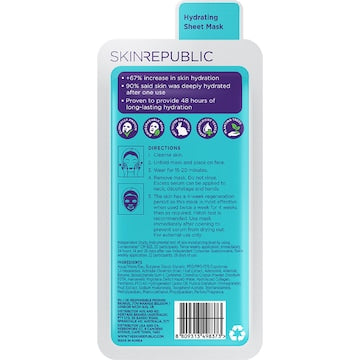 Skin Republic Hyaluronic Acid & Collagen Face Mask each