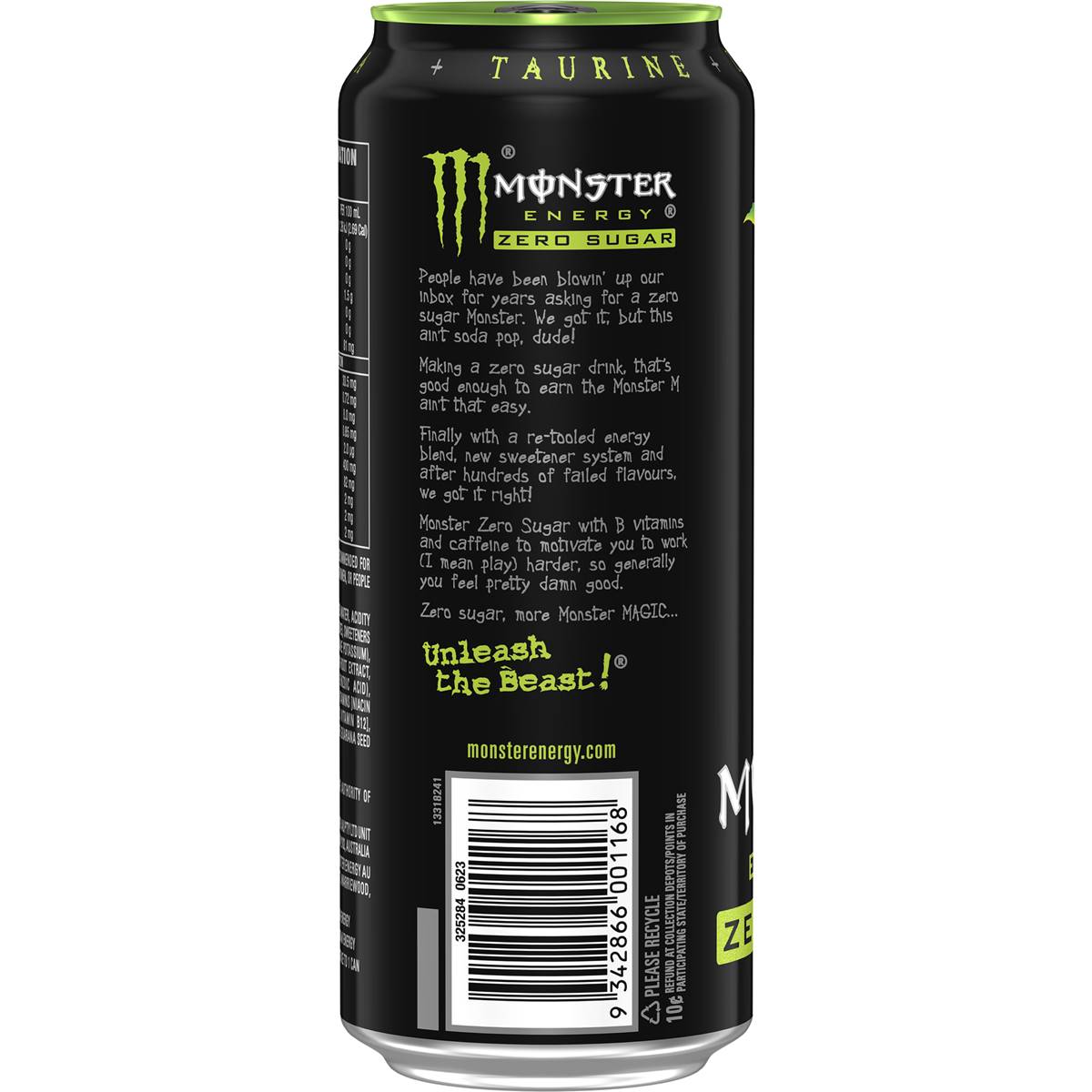 Monster Energy Original Zero Sugar Drink 500mL