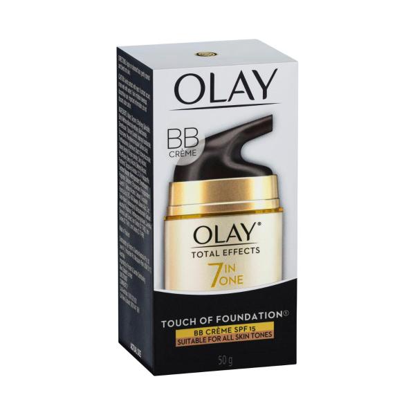 OLAY TOTAL EFFECTS CREAM TOUCH OF FOUNDATION:.:50GRAM