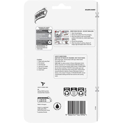 Harpic Blue Power Atlantic Burst Toilet Cleaner Block 2 Pack