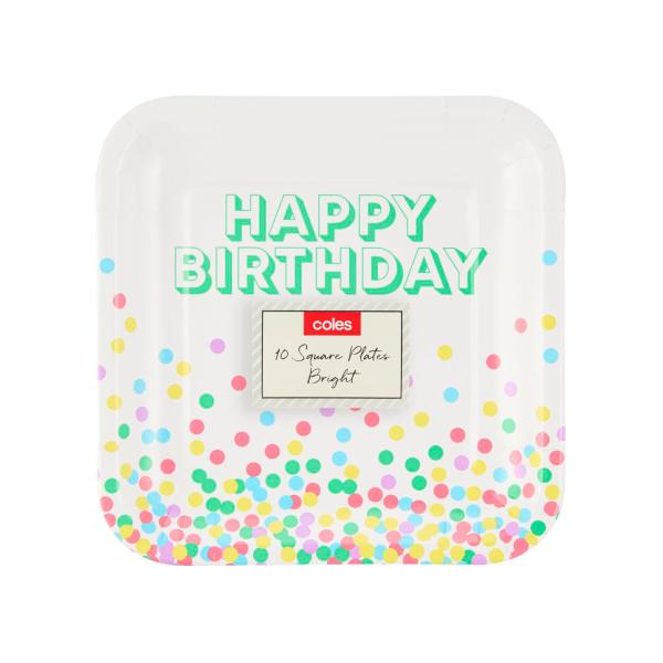 COLES SQUARE PLATES