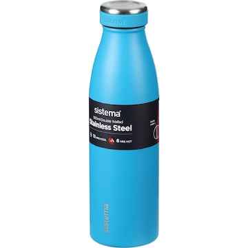 Sistema Hydration Stainless Steel Drink Water Bottle Assorted 500mL