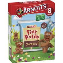 Arnott's Tiny Teddy Chocolate Multipack Biscuits 8 pack