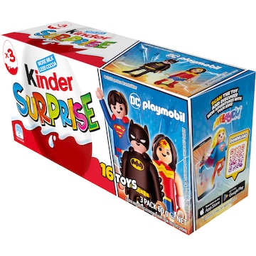 Kinder Surprise Milk Chocolate Egg 60g 3 pack
