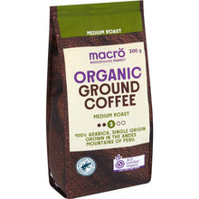 Macro Organic Fairtrade Ground Coffee Medium 200g