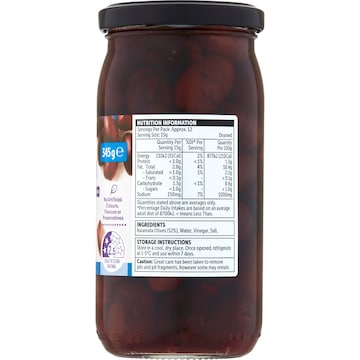 Woolworths Pitted Kalamata Olives 345g