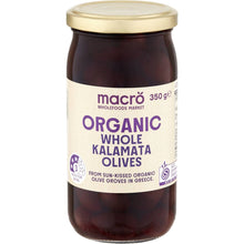 Macro Organic Olives Whole Greek Kalamata 350g