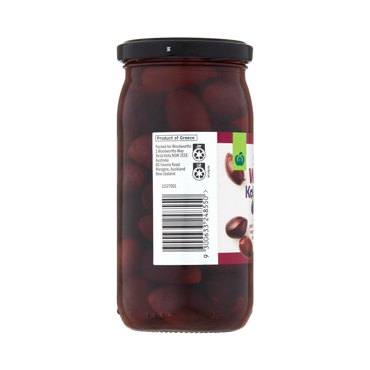 Woolworths Whole Kalamata Olives 350g