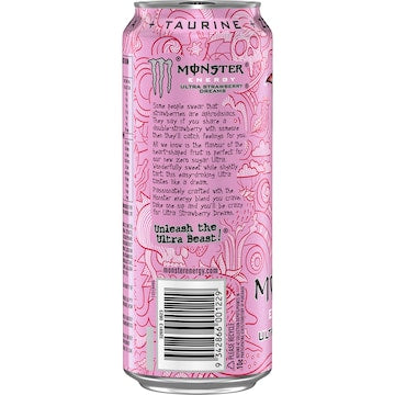 Monster Energy Ultra Strawberry Dreams Drink 500mL