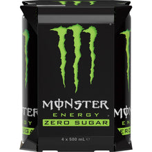Monster Energy Zero Sugar Cans 500mL x 4 pack