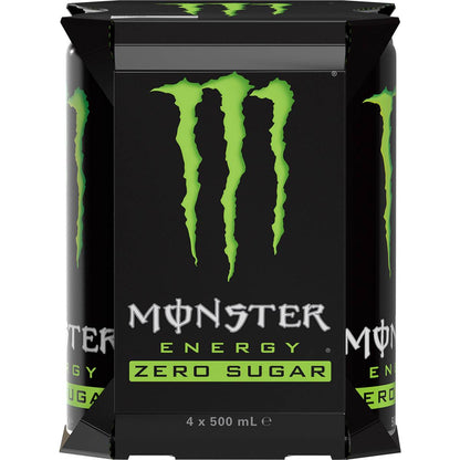 Monster Energy Zero Sugar Cans 500mL x 4 pack