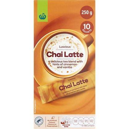 Woolworths Chai Latte Sachets 10 pack