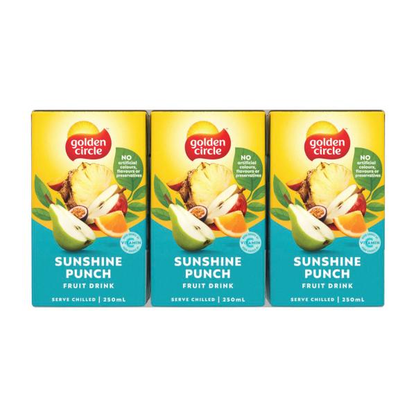 GOLDEN CIRCLE TETRA 6 PK DRINK:SUNSHINE PUNCH:.:1.5 LITRE